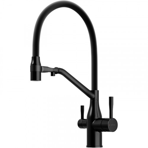 Смеситель для кухни Sancos Orta SC4008MB Черный матовый латунь