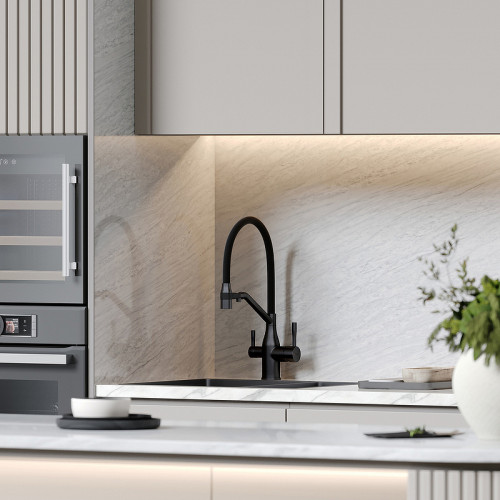 Смеситель для кухни Sancos Orta SC4008MB Черный матовый латунь