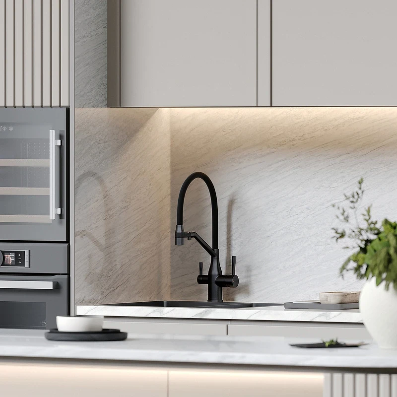Смеситель для кухни Sancos Orta SC4008MB Черный матовый латунь