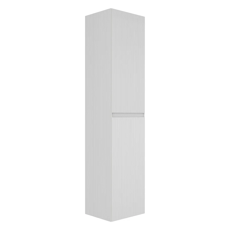 Шкаф пенал Vincea Велле (Welle) 35 VSC-2WL150MW подвесной цвет M.White Soft-touch