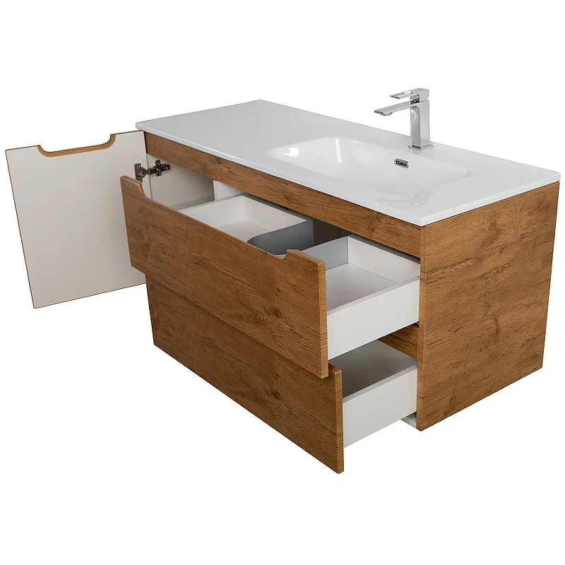 Тумба под раковину BelBagno Etna 120 R ETNA-1200-2C-1A-SO-RN-R подвесная Rovere Nature МДФ / ЛДСП