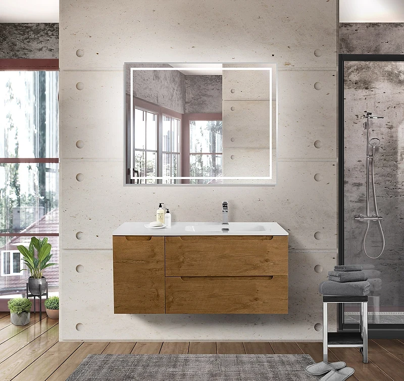 Тумба под раковину BelBagno Etna 120 R ETNA-1200-2C-1A-SO-RN-R подвесная Rovere Nature МДФ / ЛДСП