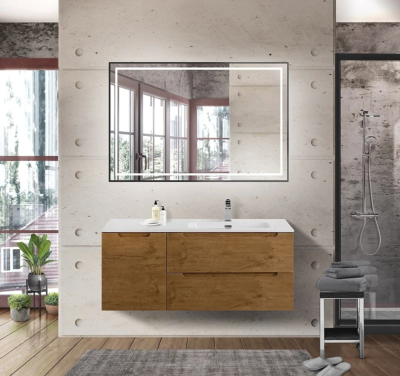 Тумба под раковину BelBagno Etna 120 R ETNA-1200-2C-1A-SO-RN-R подвесная Rovere Nature МДФ / ЛДСП