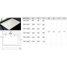 Душевой поддон из искусственного камня WeltWasser WW TRS 9070 90x70 10000008794 Белый