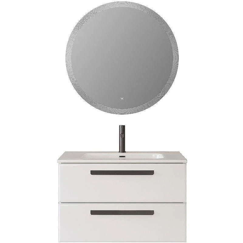 Тумба под раковину Cezares Eco-Cer-N 90 ECO-CER-N-900-2C-SO-BL подвесная Bianco Lucido без ручек