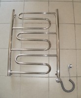 Электрический полотенцесушитель Ника Curve ЛZ Эл. 60x40 Хром нержавеющая сталь