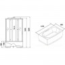 Душевая кабина Niagara Ultra 150x70 NG-5150-01 с гидромассажем