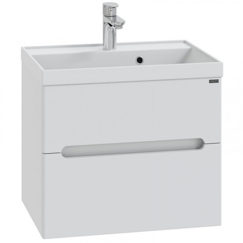 Тумба под раковину СанТа Лондон 60 224002л подвесная Белая МДФ / ЛДСП