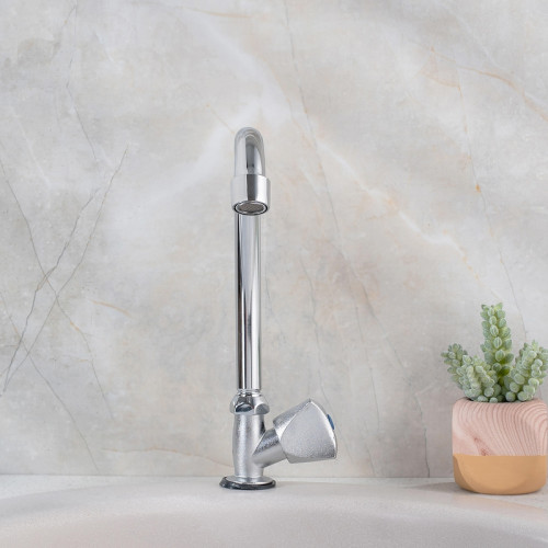 Кран для одного типа воды Ростовская Мануфактура Сантехники SL119-270F Хром