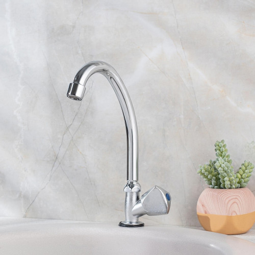 Кран для одного типа воды Ростовская Мануфактура Сантехники SL119-270F Хром