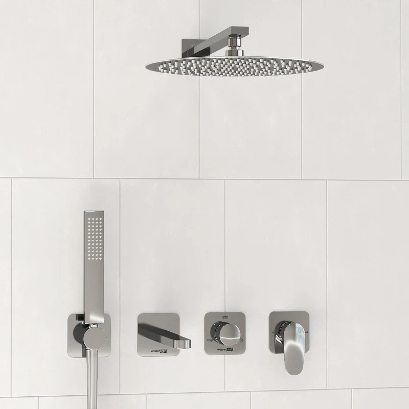 Душевая система WasserKRAFT Weida A3151.269.270.090.116.271.087.103 Хром латунь встраиваемый