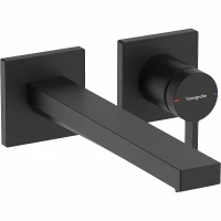 Смеситель для раковины Hansgrohe Tecturis E 73051670 Черный матовый латунь встраиваемый