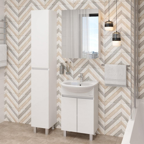 Тумба под раковину Onika Милтон 55 105559 цвет Белый