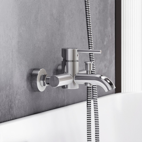 Смеситель для ванны Damixa Scandinavian Pure 361000000 Хром латунь на стену