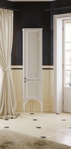 Шкаф пенал Aqwella 5 Stars La Donna 40 LAD0504W Белый МДФ / ЛДСП