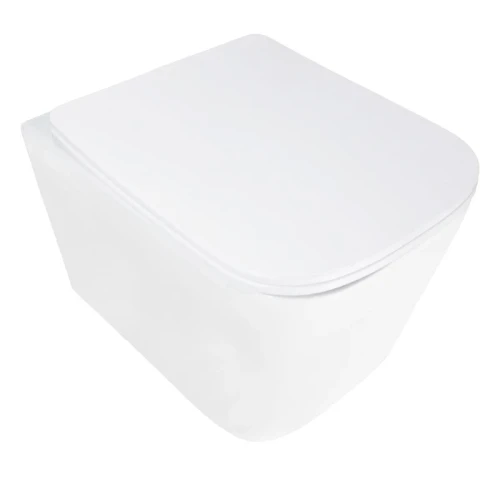 Унитаз Azario Aira AZ-5171T-WHT подвесной цвет Белый с сиденьем Микролифт