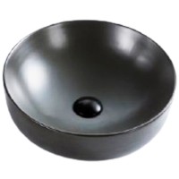 Раковина-чаша BelBagno 41 BB1315-H311 Серая матовая фаянс накладная