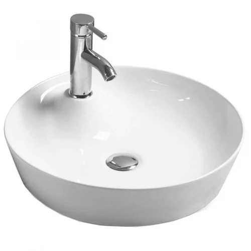 Раковина SantiLine 44 SL-1066 Белая фаянс накладная