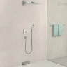 Шланговое подсоединение Hansgrohe Fixfit Square 26455700 с клапаном обратного тока Белое
