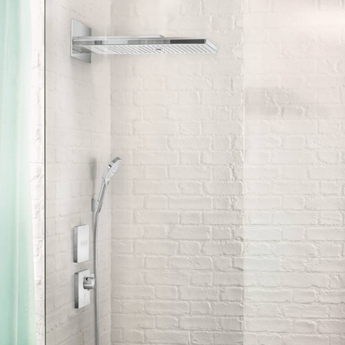 Шланговое подсоединение Hansgrohe Fixfit Square 26455700 с клапаном обратного тока Белое