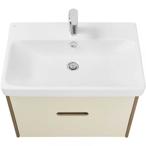 Тумба под раковину Aquaton Оливия 70 1A254301OLVG0 подвесная Бежевый Дуб велл МДФ / ЛДСП