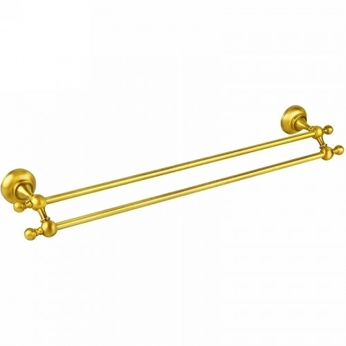 Полотенцедержатель Cezares Aphrodite APHRODITE-TD07-03/24-M двойной Золото 24 карат
