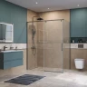Душевой уголок BelBagno Soft Close-1 150x90 SOFT_CLOSE-1-AH-1-150/90-C-GM профиль Оружейная сталь стекло прозрачное
