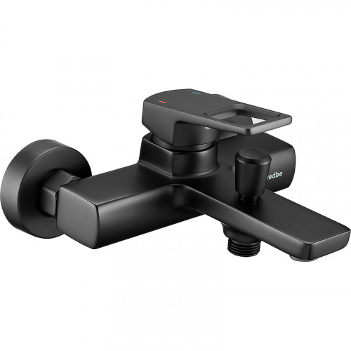 Смеситель для ванны Swedbe Kronos 2030B Черный матовый латунь на стену