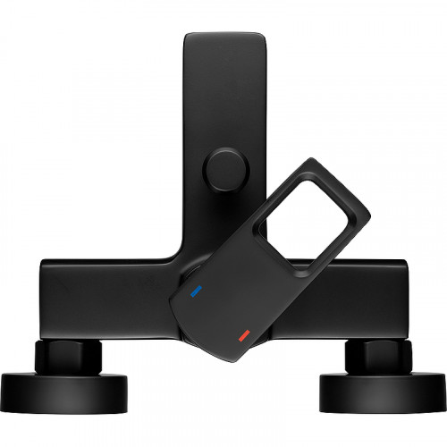 Смеситель для ванны Swedbe Kronos 2030B Черный матовый латунь на стену