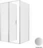 Душевой уголок Allen Brau Priority 120x100 3.31008.BA+3.31020.BA цвет профиля Серебро браш стекло прозрачное