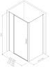 Душевой уголок Allen Brau Priority 120x100 3.31008.BA+3.31020.BA цвет профиля Серебро браш стекло прозрачное
