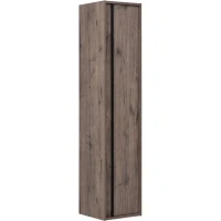 Шкаф пенал Aquanet Lino 35 253914 подвесной Дуб веллингтон МДФ / ЛДСП