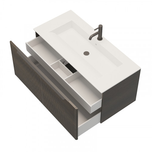 Тумба под раковину Creto Luna 100 17-VG100 подвесная цвет Venge