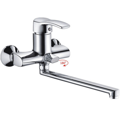 Смеситель для ванны Haiba HB2270 универсальный Хром на стену