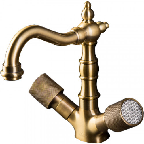 Смеситель для раковины Boheme Royal Cristal 312-Royal Бронза латунь