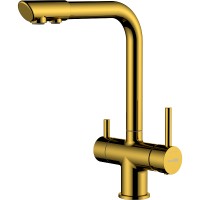 Смеситель для кухни WasserKRAFT A8377 Золото латунь