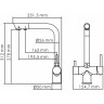 Смеситель для кухни WasserKRAFT A8377 Золото латунь