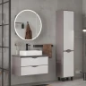Зеркальный шкаф Equil Smile 80 szSMILE.8600 с подсветкой цвет Графит софт