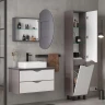 Зеркальный шкаф Equil Smile 80 szSMILE.8600 с подсветкой цвет Графит софт