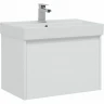 Тумба с раковиной Aquanet Nova Lite 75 245243 подвесная Белая глянцевая МДФ / ЛДСП