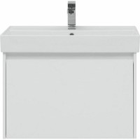 Тумба с раковиной Aquanet Nova Lite 75 245243 подвесная Белая глянцевая МДФ / ЛДСП
