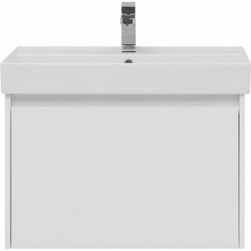 Тумба с раковиной Aquanet Nova Lite 75 245243 подвесная Белая глянцевая МДФ / ЛДСП