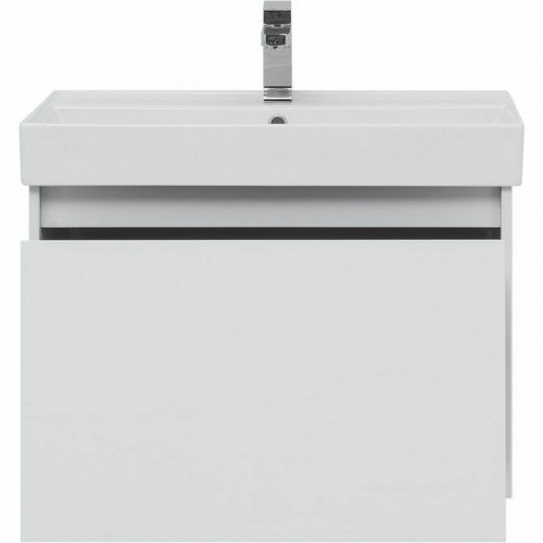 Тумба с раковиной Aquanet Nova Lite 75 245243 подвесная Белая глянцевая МДФ / ЛДСП