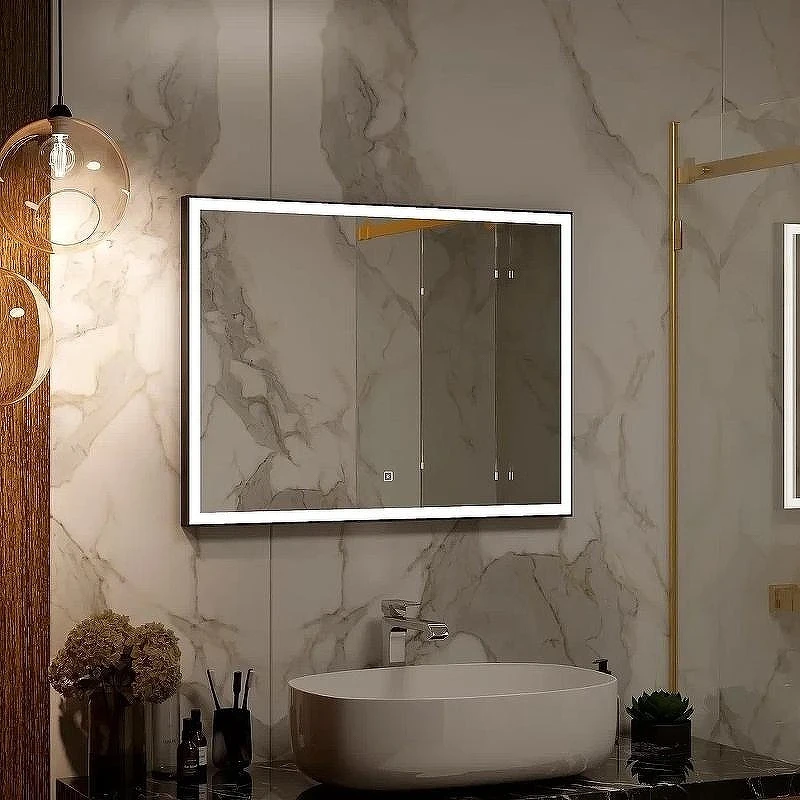 Зеркало Континент Frame 800x600 ЗЛП183 с подсветкой с сенсорным выключателем