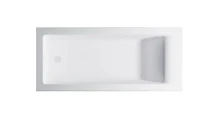 Ванна из искусственного камня Astra Form Нейт 170х75 01010046+08010053 цвет Белый глянцевый