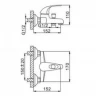 Смеситель для ванны Frap H02 F3002-B Хром