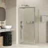 Душевой уголок WasserKRAFT Aula 90х80 11P20 профиль Хром стекло прозрачное