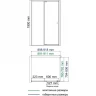 Душевой уголок WasserKRAFT Aula 90х80 11P20 профиль Хром стекло прозрачное