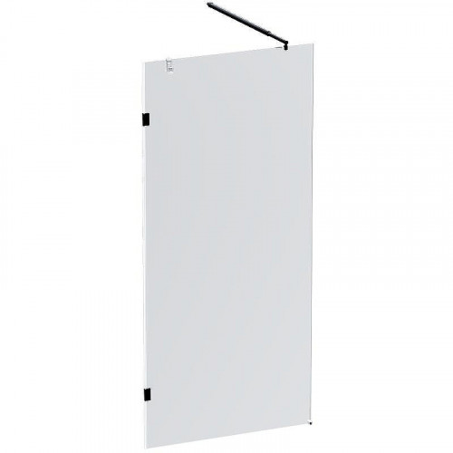Душевая перегородка AM.PM X-Joy 90 W94UWI-90-F1-BTE профиль Черный матовый стекло прозрачное