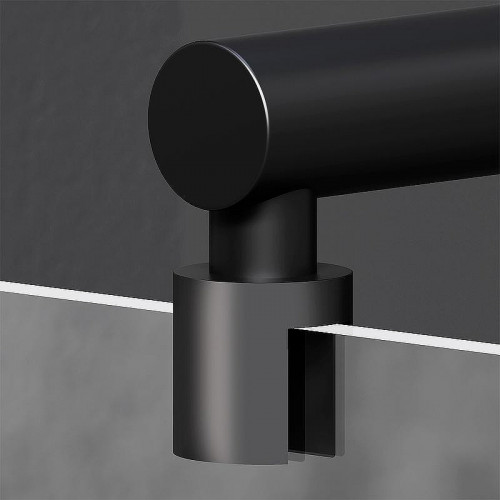 Душевая перегородка AM.PM X-Joy 90 W94UWI-90-F1-BTE профиль Черный матовый стекло прозрачное
